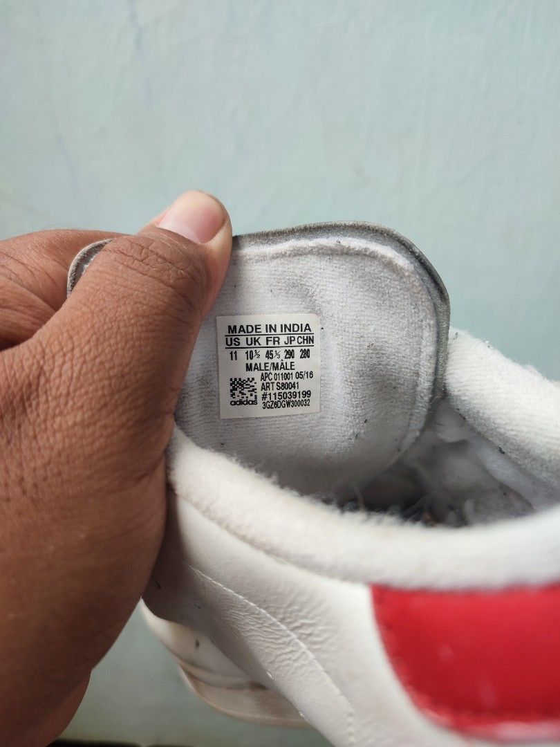 Adidas Stan Smith sepatu size 45 ya kan, Fesyen Pria, Sepatu