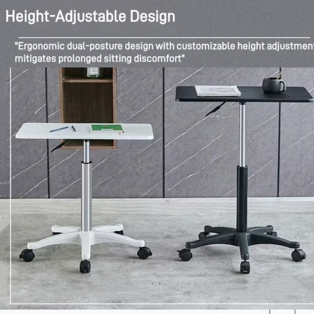 Adjustable Height Table | Rolling Laptop Desk | Mobile Study Table ...