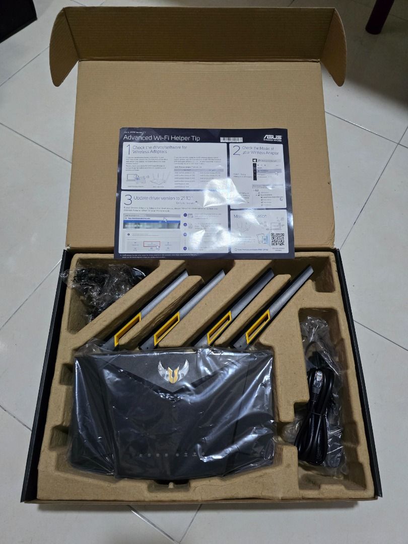 Asus TUF AX3000 Dual Band WiFi 6 Gaming Router, Computers & Tech, Parts ...