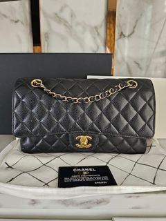AUTHENTIC CHANEL DOUBLE FLAP CAVIAR