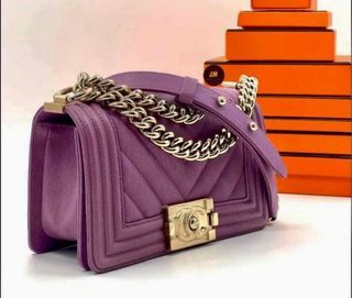 Authentic Chanel Le boy Small Size