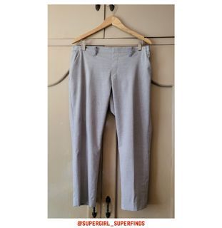 Authentic Uniqlo Gray Pinstripe Garterized  Pants