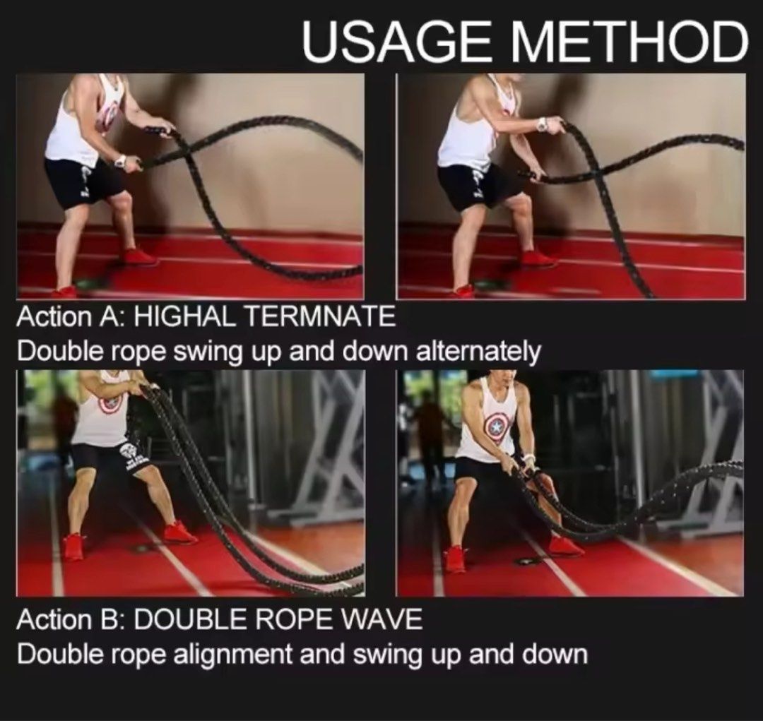 Battle Rope for workout thick and heavy (Category: Weights & Dumbbells) located in Manila. Submitted by declutterforamari (Listing ID 1366009524, Image 2). Description: .