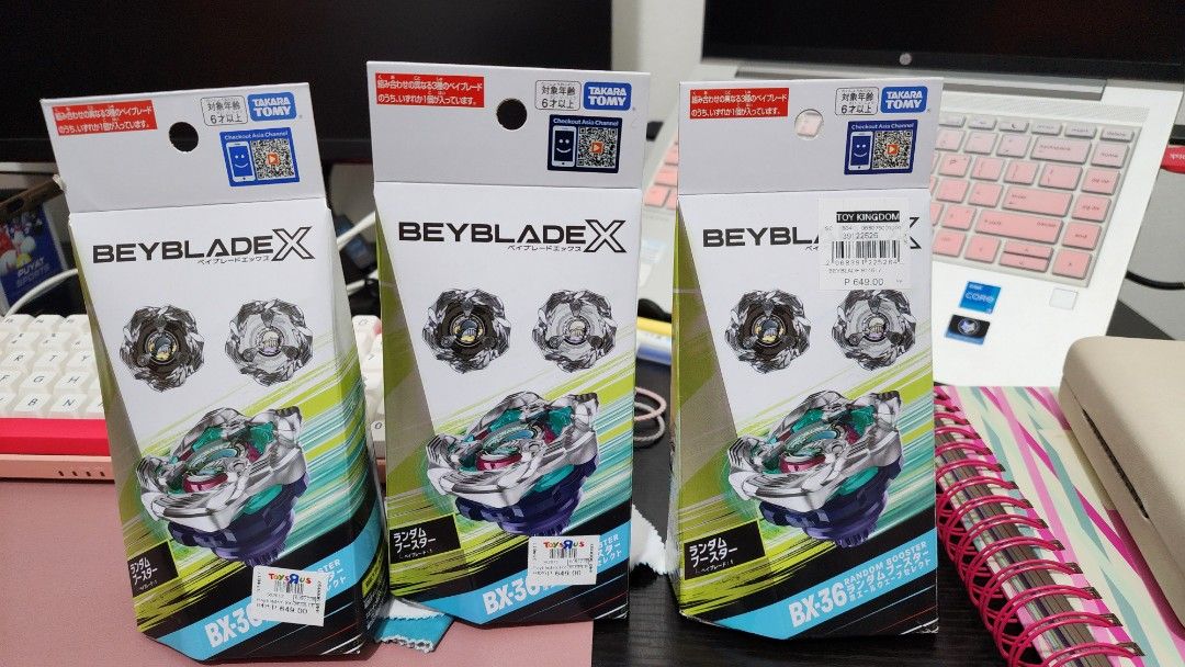 Beyblade BX 36 Whale Wavw (Category: Action & Battle Toys) located in Las Pinas. Submitted by cassiopeia0421 (Listing ID 1365946662, Image 1). Description: beyblade whale wave 500 each brand new sealed Bankee get 3 for 1300 only 2pcs >> Bx 36 - 03 1 pc >> Bx 36 - 02.