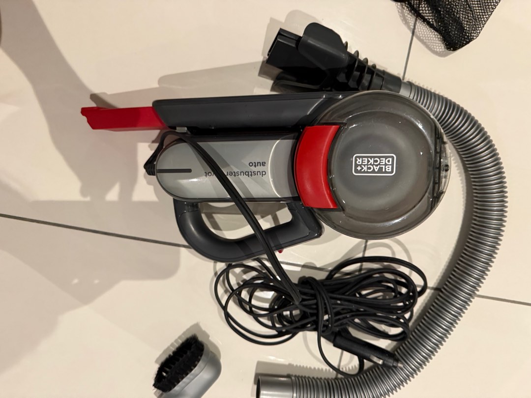 BLACK+DECKER PD1200AV Dustbuster Flexi Auto - Aspirateur à main 12V - Connexion voiture - action cyclonique - Electroménager