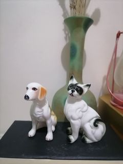 Ceramic Dog and Cat