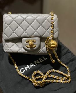 Chanel Mini Classic Flap Bag Gray