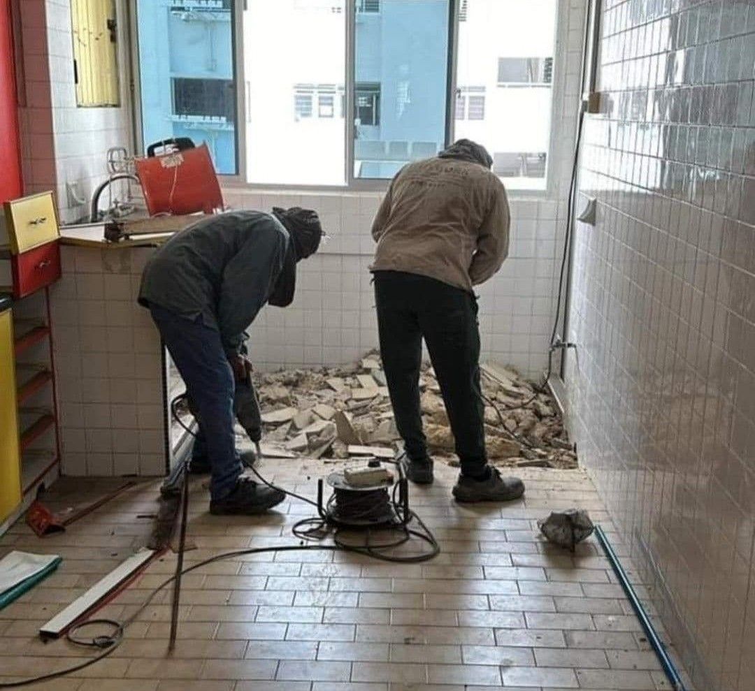 Direct contractor/Hacking / Tiling/Wall Plastering Services / Reno /Renovation works / Contractor /Condo/Landed/HDB/BTO/Flooring / Toilet / Kitchen / Full Whole house renovation62863093762307112