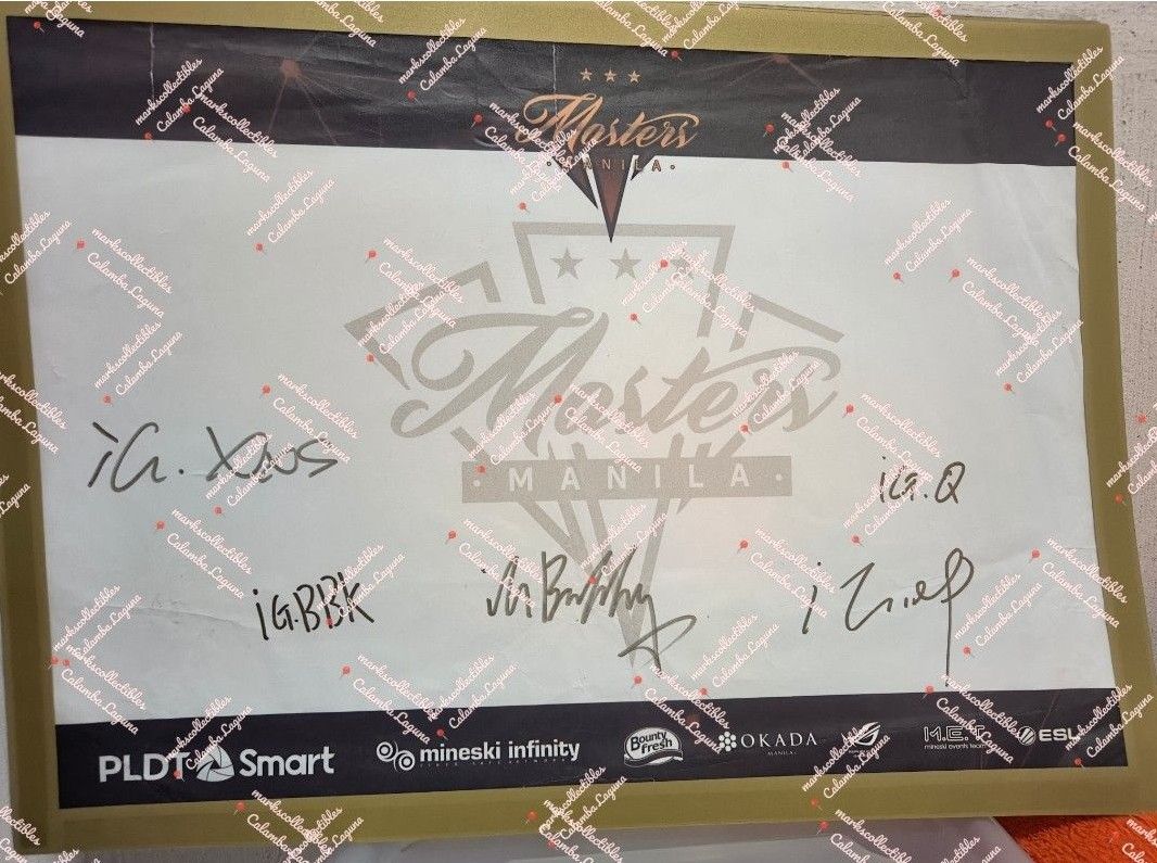 Dota2 Player Autographs OG EG iG (Category: Mouse & Mousepads) located in Calamba. Submitted by markscollectibles (Listing ID 1366012856, Image 3). Description: Dota2 Players's Autographs from Manila Master2017 OG Evil Geniuses ( EG) Invictus Gaming ( iG ) total of 4pcs autograph sheets freebies : Manila Masters Mouse Pad+ EG 📍 Location Calamba Laguna 💵 MoP Gcash or BDO 🚀 Free Shipping via LBC or meetup Glorietta5 / SM Manila / SM Calamba.