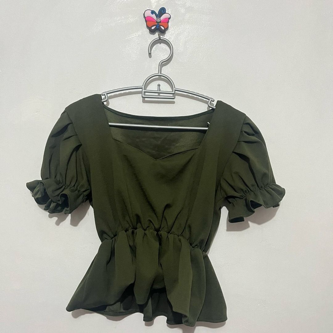 Green Coordinates - Terno (Blouse and Short) - Plus size (Category: Sets or Coordinates) located in Caloocan City. Submitted by revivalgoddess (Listing ID 1366006375, Image 2). Description: Green Coordinates - Terno - Plus size - Items sold as pair - No damage Measurement Blouse Bust Size: 40 inches Waist Size: 36 - 40 inches - garterized/stretchable Length 20 inches Short Waist Size: 32-38 inches (stretchable) Hip Size: 40 inches Length: - 14 in