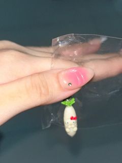 Hello Kitty Vintage Radish Charm Keychain