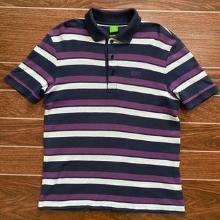 Hugo Boss Purple Stripe Poloshirt