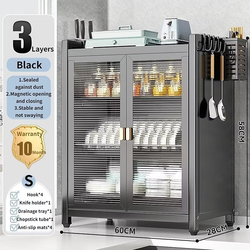 BIG Kitchen / Plate / Dish Organizer Cabinet 3-Layer 60cm (Category: Food Organization & Storage) located in Pasig City. Submitted by artliam888 (Listing ID 1365995156, Image 2). Description: Plate / Dish / Kitchen Rack Organizer Cabinet 3-Layer . 60cm x 28cm x 58cm . BRANDNEW never been used . Complete with box ₱1,190 pesos only I can assemble for you - additional ₱150. . Manggahan, Pasig City. Philippines 💴💶💵 Payment via, Bank, Gcash, BDO, U