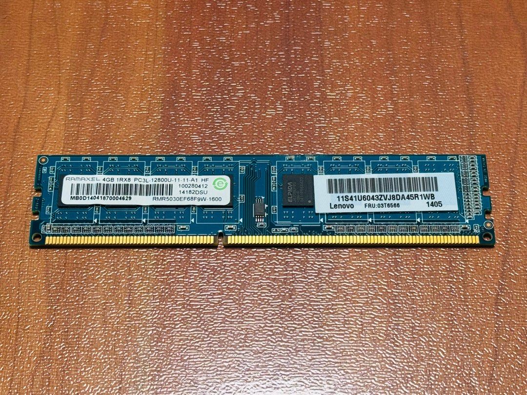 Lenovo RAMAXEL RMR5030EF68F9W-1600 4GB PC3-12800U DDR3 1600 桌上型
