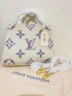 Louis Vuitton White Lilac with Handle
