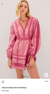 MANGO Paisley Summer Dress with Side Cuts/Cut-out