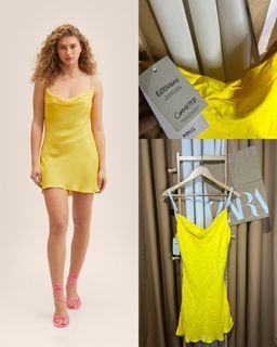 MANGO Satin Dress