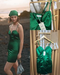 MANGO Satin Dress