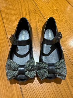 Mini Melissa Ultragirl Sweet X Glitter Black Doll Shoes 8