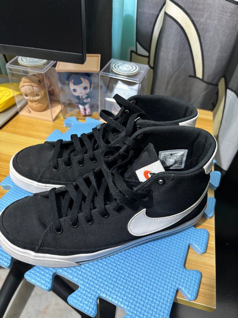 Nike Shoes (Category: Sneakers) located in Makati City. Submitted by tinyMe01 (Listing ID 1365829562, Image 3). Description: W NIKE COURT LEGACY CNVS MID-DD0161-001-8-BLACK/WHITE-TEAM ORANGE.