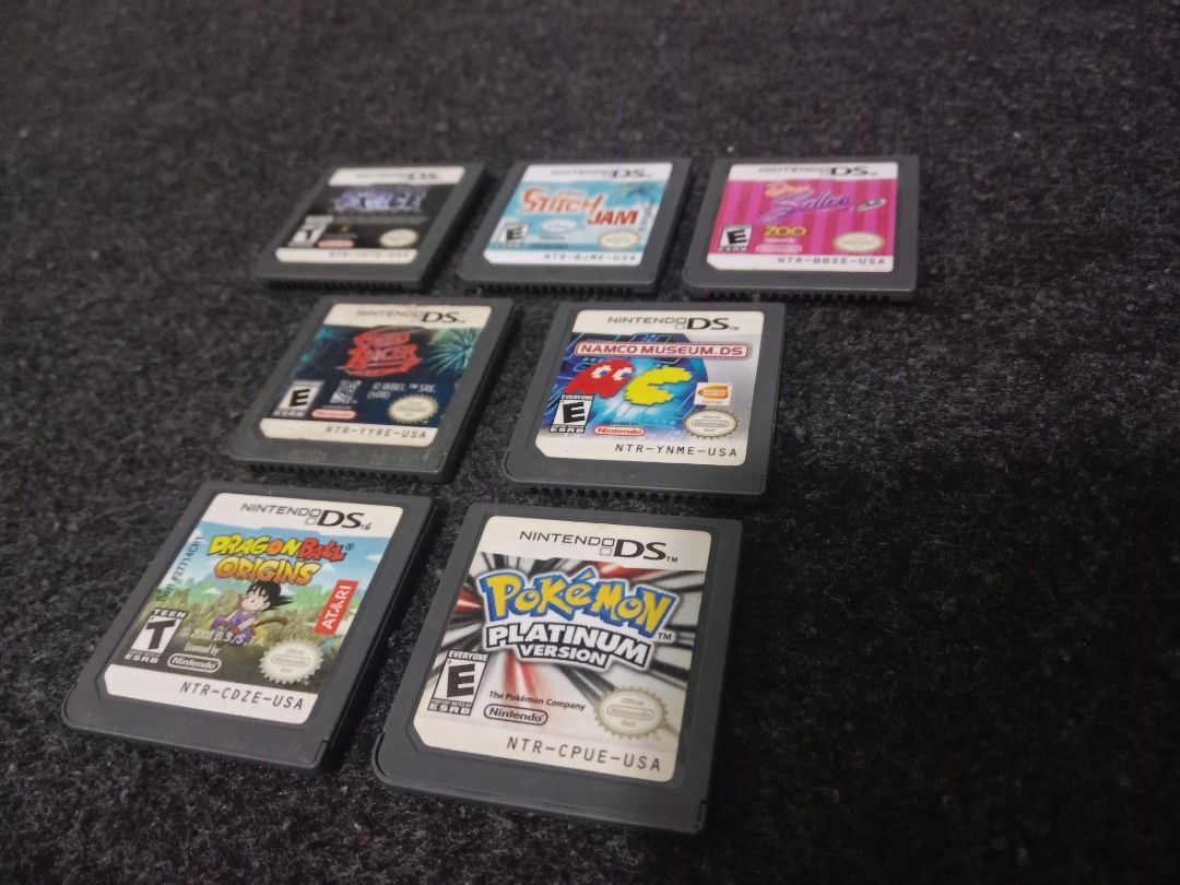 Nintendo DS Cart Game (Category: Nintendo) located in Quezon City. Submitted by rgsph140 (Listing ID 1365976708, Image 1). Description: Authentic Cart Game 💯 All Working Tested 💯 Model Description Items: Nintendo DS Cart Game Pricelist: SOLD-Pokemon Platinum (USA) 1800-Dragon Ball Origins (USA) 500-Stitch Jam (USA) 400-Namco Museum DS (USA) 400-Star Wars The Force Unleashed (USA) 300-Speed Racer (USA) 250-Dream Salon (USA) Delivery Transaction:
