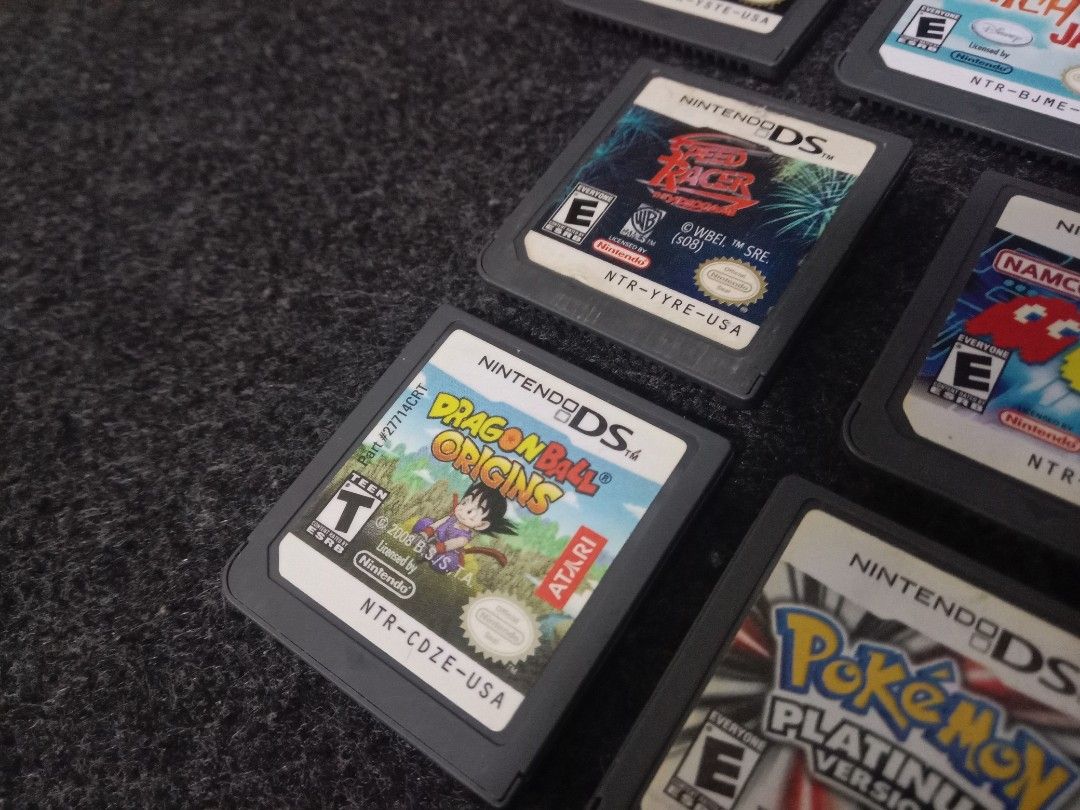 Nintendo DS Cart Game (Category: Nintendo) located in Quezon City. Submitted by rgsph140 (Listing ID 1365976708, Image 3). Description: Authentic Cart Game 💯 All Working Tested 💯 Model Description Items: Nintendo DS Cart Game Pricelist: SOLD-Pokemon Platinum (USA) 1800-Dragon Ball Origins (USA) 500-Stitch Jam (USA) 400-Namco Museum DS (USA) 400-Star Wars The Force Unleashed (USA) 300-Speed Racer (USA) 250-Dream Salon (USA) Delivery Transaction: