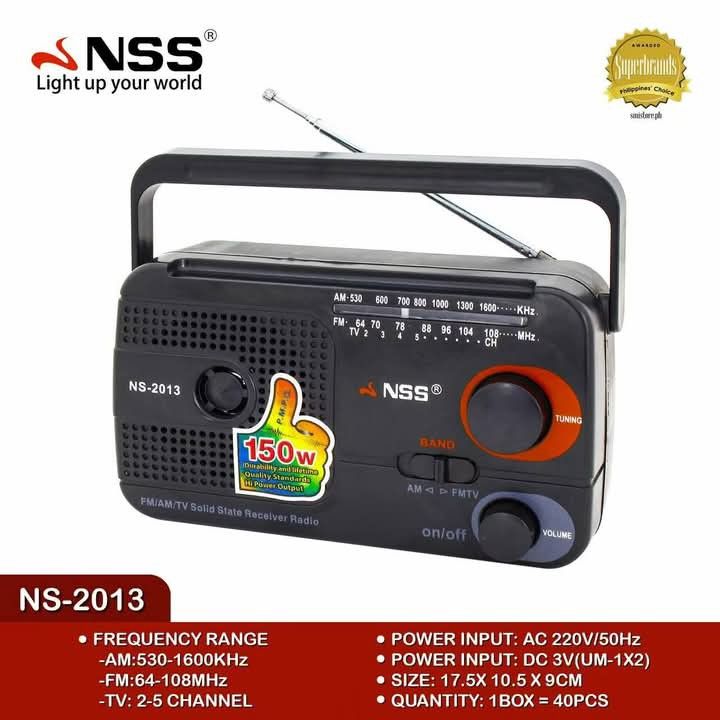 Ns2013 radio 220V (Category: Soundbars, Speakers & Amplifiers) located in Manila. Submitted by iliasjen (Listing ID 1365859532, Image 1). Description: Ns2013 radio 220V.