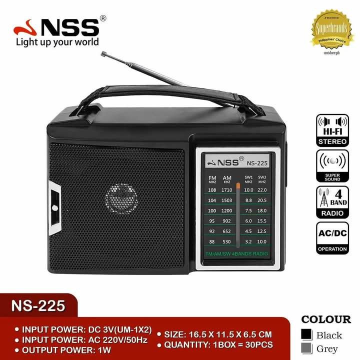 Ns225 radio 220V (Category: Soundbars, Speakers & Amplifiers) located in Manila. Submitted by iliasjen (Listing ID 1365859234, Image 1). Description: .