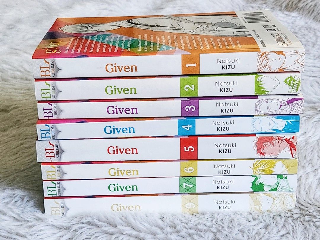[OFFICIAL ENG MANGA / BL] Given (Category: Comics & Manga) located in Santa Rosa. Submitted by secondchancebookshop (Listing ID 1365884503, Image 1). Description: Manga in official English by SuBLime New but may have minor defect due to shipping Php 860 per book/volume (+12.5% if checking out using orange app) How to order: 📌DM us your name/address/mobile/MOP 📌MOP: BPI / Maya 📌Orders must be paid within 3 days. No payment, no shipping of items