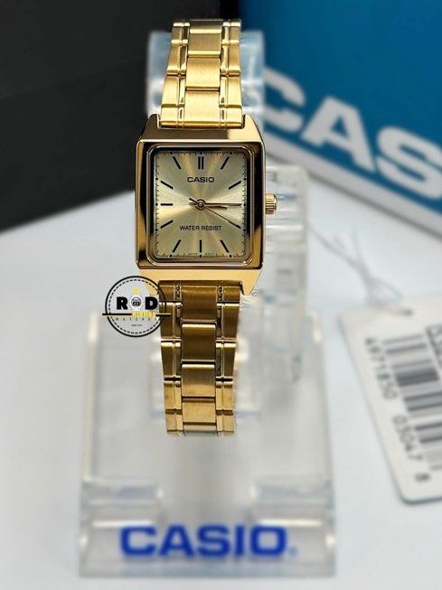 Original Casio Tank Ladies Watch LTP-V007G-9E (Category: Women's Watches) located in Manila. Submitted by lynbntz28 (Listing ID 1365964921, Image 1). Description: THIS PRICE IS FOR CAROUSELL TRANSACTION ONLY LTP-V007G-9E = 2299( Lowest in the Market) ✔ Cheaper than Mall Prices Guarantee ✔ 100% Original and Brand New. ✔ One (1) year Store Warranty. ✔ Inclusion: Hangtag, Box, Manual, Warranty Card 📌 LALAMOVE SAME DAY DELIVERY (Metro Manila) Add SF