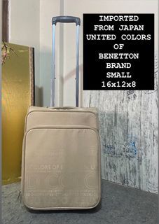 ORIGINAL UNITED COLORS OF BENETTON BRAND SMALL HANDCARRY LUGGAGE