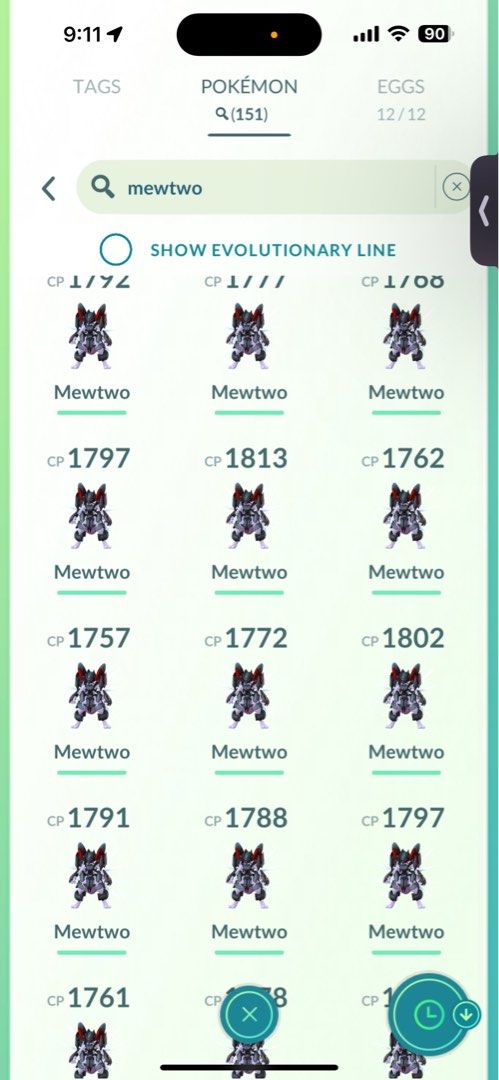 Pokemon Trade GO - Mewtwo 2018 Registered Or 30 Day Trade
