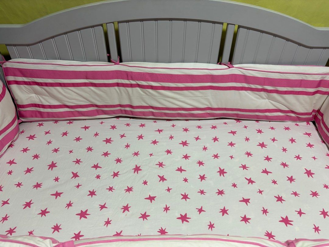 Pottery Barn Catalina Crib (Category: Cots & Cribs) located in Makati City. Submitted by bambi040810 (Listing ID 1365862313, Image 1). Description: Decluttering sale Outgrown and switching to playpen and playmat Pottery barn Catalina Crib Good condition Will include the crib foam/bed, bumper, crib fitted sheet, and crib skirt for free, all from pottery barn Pickup in Makati.