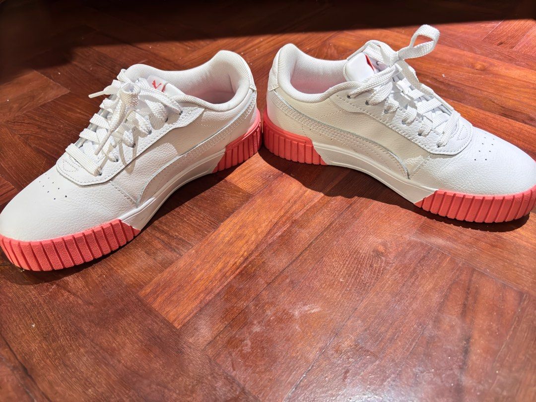 Puma Carina size 7US (Category: Sneakers) located in Taguig. Submitted by huggaboo (Listing ID 1365898667, Image 2). Description: VGUC, used less than 5 times. Slightly negotiable Shipping c/o buyer Size: US7/ UK4.5/ EU37.5.