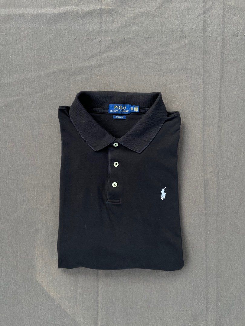 RL Polo Gold Tag Classic Fit (Category: Tshirts & Polo Shirts ) located in Quezon City. Submitted by thirdy.pfp (Listing ID 1365991932, Image 1). Description: RL Polo Classic Fit Gold tag XLarge on tag 24 width 29 Length Excellent condi 9/10 1100.