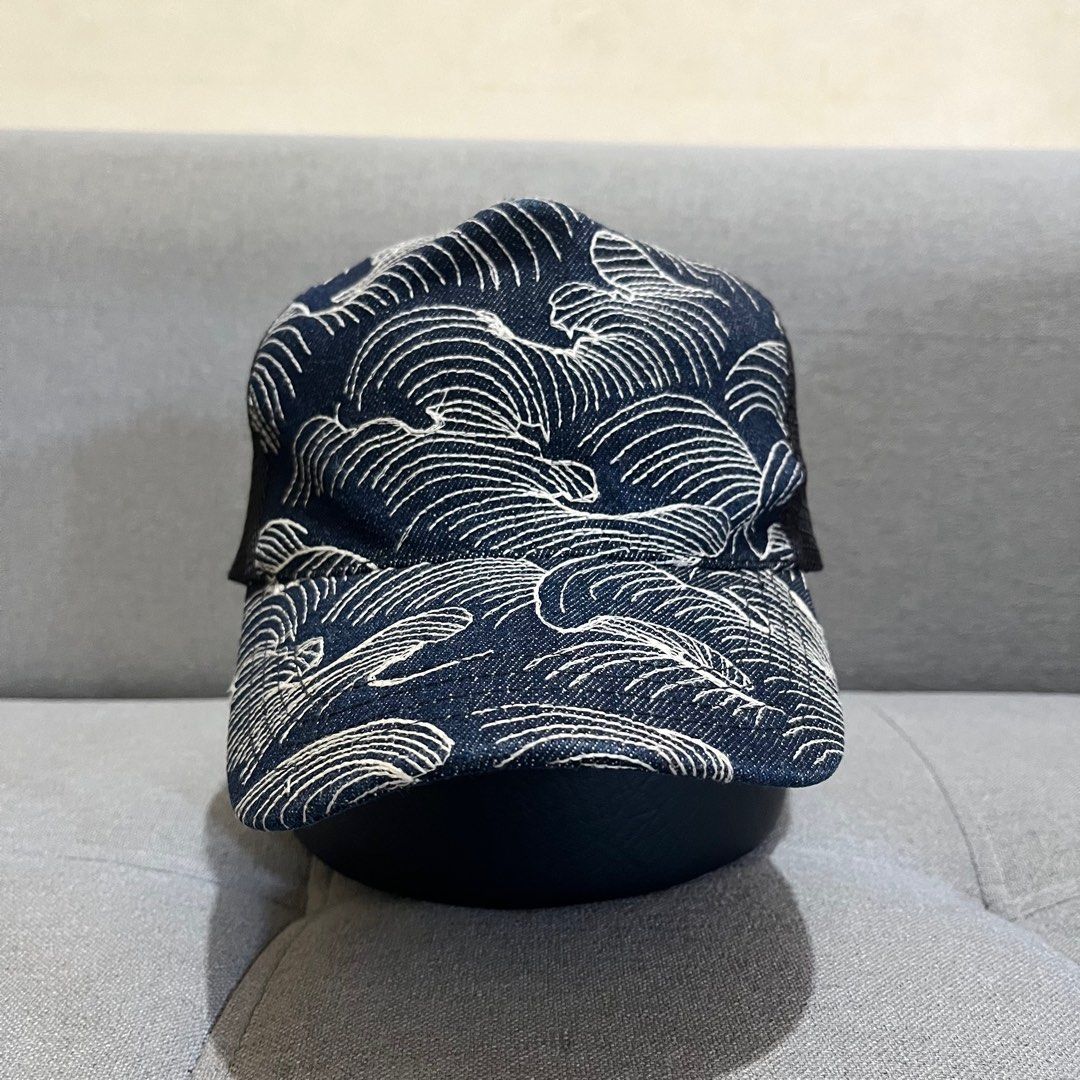 RMC Japan Tsunami Wave Denim Mesh Cap (Category: Caps & Hats) located in Calamba. Submitted by lgnhustler_18 (Listing ID 1366011280, Image 1). Description: RMC Japan Tsunami Wave Denim Mesh Cap One Size Fits All Excellent Condition Needs Clean on Sweatband Only!.