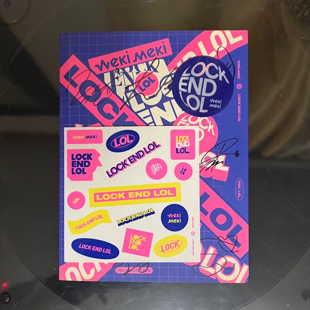 (SIGNED) Weki Meki - Lock End LOL (LOL ver.) (Category: K-Wave Merchandise) located in Caloocan City. Submitted by cheescuh (Listing ID 1365971099, Image 3). Description: Weki Meki - Lock End LOL (LOL ver.) - Mwave signed album - bought from GO in 2019 - inclusions: CD, sticker, ring, photocards (Rina, Suyeon) - CD never played RFS: not a fan anymore 🏷️ weme suyeon elly yoojung doyeon sei lua rina lucy ioi fantagio MOP: GCash, Maya, bank transfe