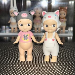 sonny angel choco pig & white cat