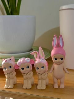 sonny angel hanami rabbit cat sheep and reg rabbit