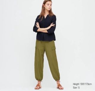 Uniqlo army green cargo jogger pants XL