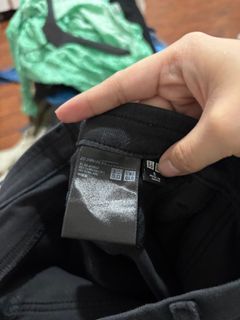 uniqlo cropped black pants
