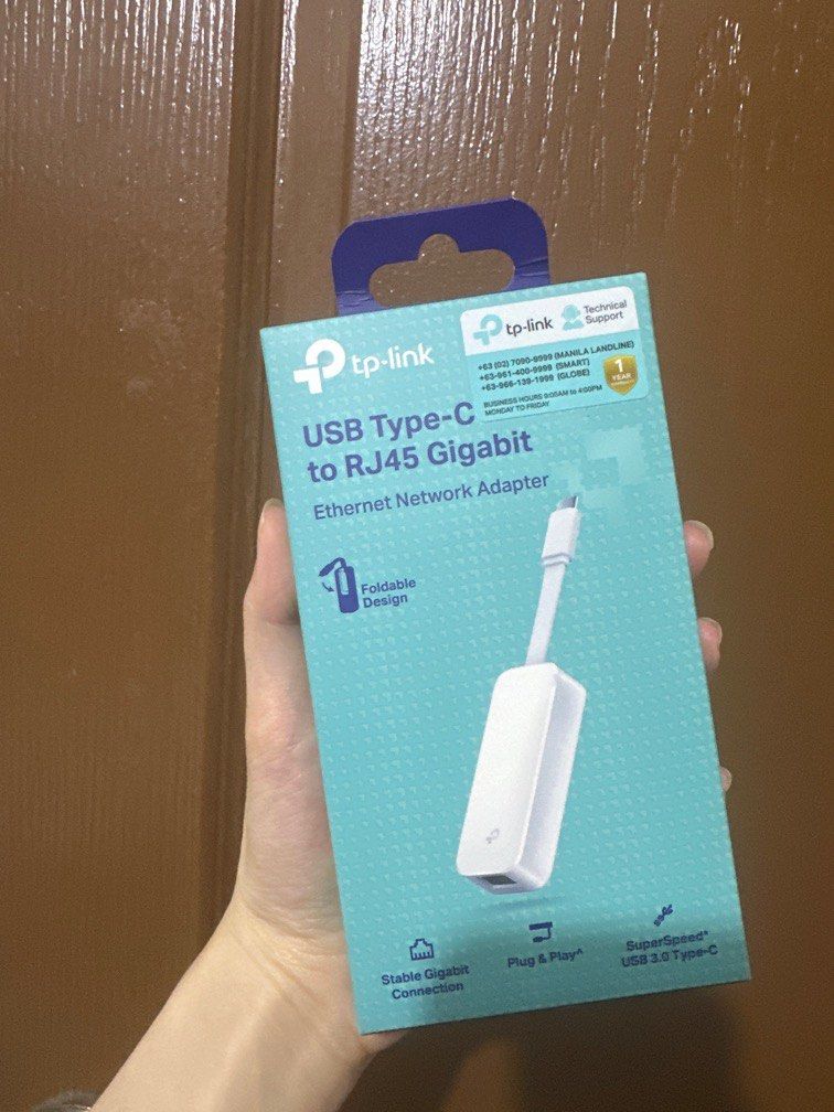 USB Type c to RJ45 Gigabit (Category: Cables & Adaptors) located in Manila. Submitted by shop75only (Listing ID 1365864652, Image 1). Description: Brand new Opened only to try tapos di na ginamit Brand new.