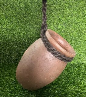V44 Terracotta Hanging Rope Claypot Planters Pot Garden with Factory Defect 7.5” x 4.5” inches - P250.00