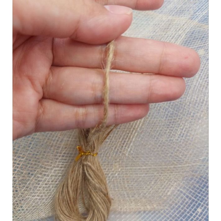 20 Meters Jute String Twine 1 mm Rustic for DIY Crafts (Category: Craft Supplies & Tools) located in Cavite. Submitted by herorganicbeauty (Listing ID 1366101730, Image 2). Description: Length: 20 Meters Thickness: 1mm, Ply: 1 ** Note: The size of coiled twine may look different, but the length and thickness are the same. ✔ECO-FRIENDLY: Jute fiber is recyclable and thus an environmentally friendly alternative to using synthetic fibers ✔MATERIAL: 