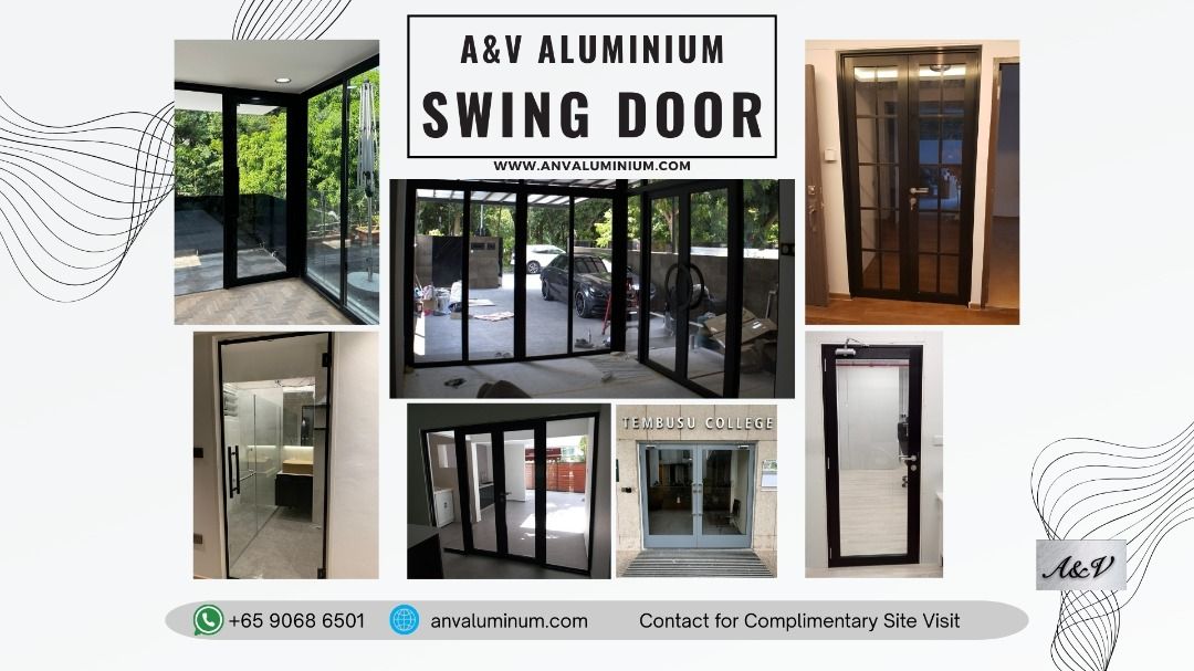 Aluminium Swing Door628630755984671110