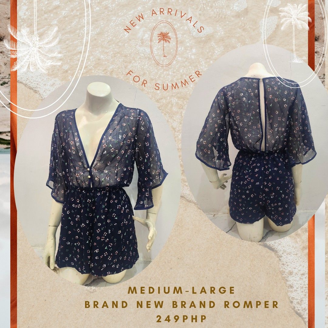 Brand new Romper and dresses (Category: Dresses) located in Angono. Submitted by 082807 (Listing ID 1366178772, Image 2). Description: details posted each pic we can do meetup within Angono Rizal. outside angono via lalamove. Payment first ty.