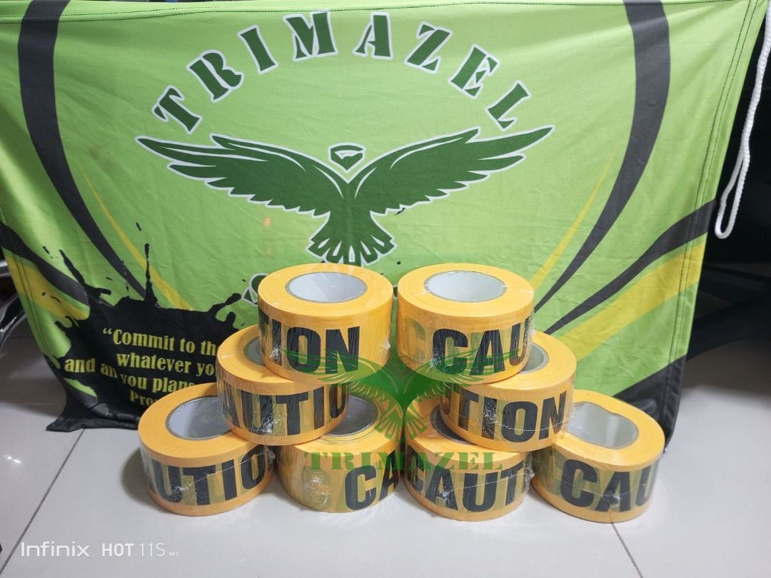 caution tape (Category: Construction Tools & Equipment) located in Taguig. Submitted by trash_binmanufacturer (Listing ID 1366032915, Image 2). Description: ✅ Guaranteed lowest price ✅ Quality products ✅ Big discount for bulk orders ✅ 100% LEGIT TRUSTED SUPPLIER! ✅ With Complete Legal Documents ✅ BIR Registered We Supply All Kinds Of PPE Supplies, Raincoat, Hard Hat, Cooler Box, Plastic Trash Bin, Road Barriers, Kayak Boats, Crystal Kayak, Traffi