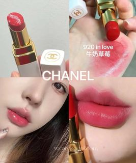 💎Authentic现货💎CHANEL White Rouge New Shade 920 In Love 🍓 Youthful Strawberry Milk, Natural Makeup Enhancing Rosy Lipstick629327603329291120