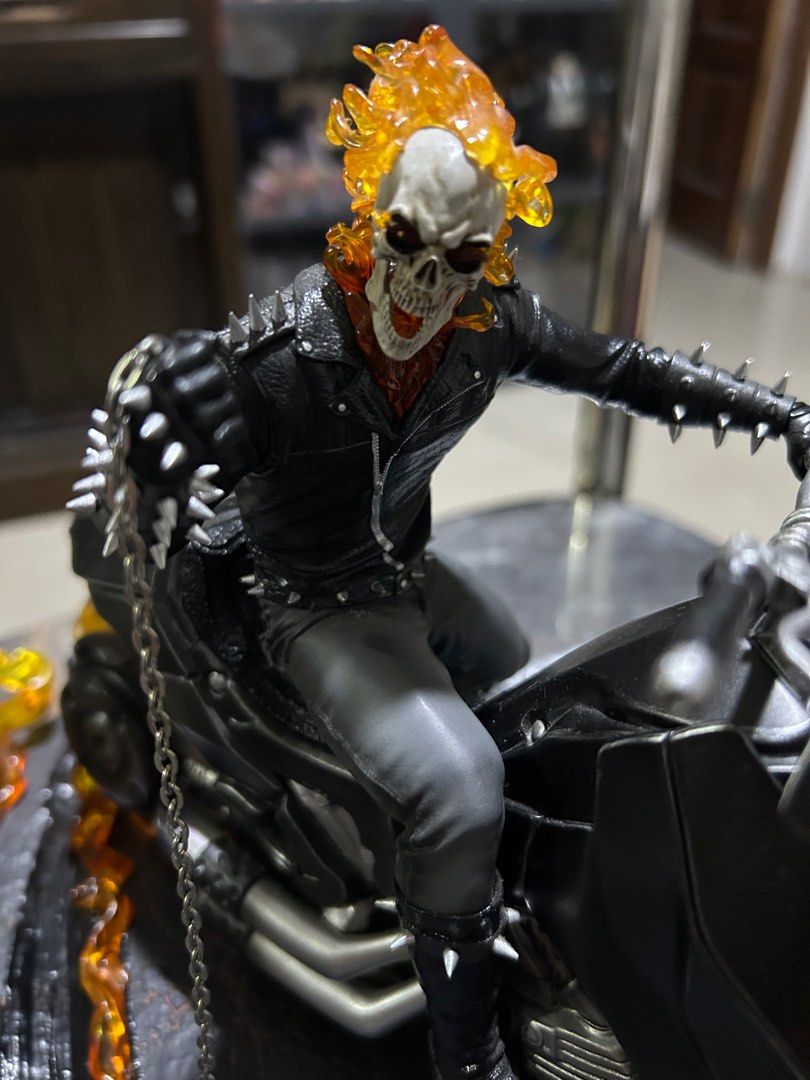Ghost Rider by Iron Studios 1/10 scale (Exclusive) (Category: Figurines & Statues) located in Manila. Submitted by cxtremetoy17724 (Listing ID 1366143605, Image 1). Description: Ghost Rider by Iron Studios 1/10 scale (Exclusive) Made of Polystone and resin.
