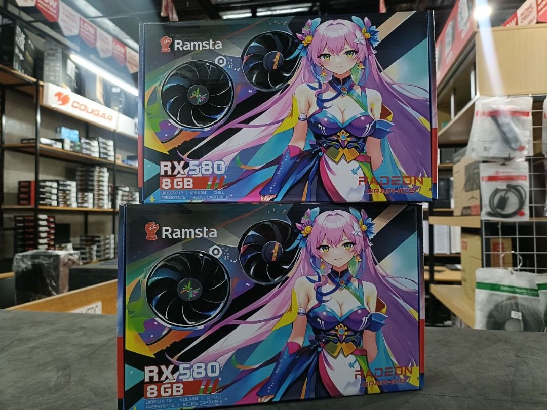 GPU - RAMSTA RX580 8GB / GDDR5 / 256BIT (Category: Computer Parts) located in Manila. Submitted by egs_niro (Listing ID 1366062813, Image 1). Description: GPU - RAMSTA RX580 8GB / GDDR5 / 256BIT - 5,200 𝗶𝗻𝘀𝘁𝗮𝗹𝗹𝗺𝗲𝗻𝘁 👉🏻 Home credit 👉🏻 Credit Card ✅ HSBC ✅ ChinaBank ✅ PBI AVAILABLE PRODUCTS ✅COMPUTER BUILD ✅COMPUTER PARTS ✅PISONET ✅CCTV ✅PRINTER ✅SPEAKER / JBL ✔️ 𝗕𝗿𝗮𝗻𝗱𝗻𝗲𝘄 ✔️ 𝘀𝘁𝗼𝗿𝗲 𝘄𝗮𝗿𝗿𝗮𝗻𝘁𝘆 & 𝗿𝗲𝗽𝗹𝗮𝗰𝗲𝗺𝗲𝗻𝘁